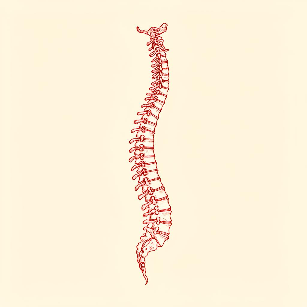 Diagrama anatòmic d'una columna vertebral